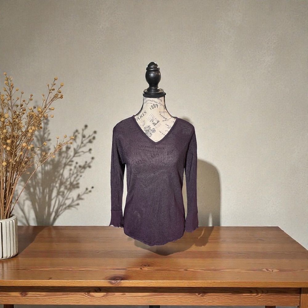 Coldwater Creek Plum Knit Top – Size Small